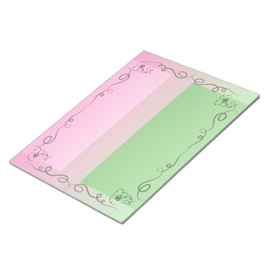 Flowing Beauty Roselle Groot Notitieblok (Schuin)