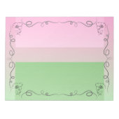 Flowing Beauty Roselle Groot Notitieblok (Voorkant)