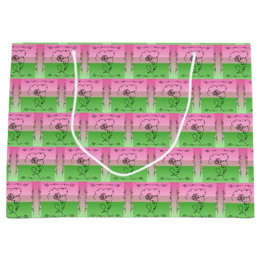 Flowing Beauty Roselle Horizontale Geschenktas Groot Cadeauzakje (Voorkant)