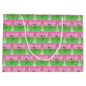 Flowing Beauty Roselle Horizontale Geschenktas Groot Cadeauzakje (Achterkant)