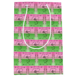 Flowing Beauty Roselle Verticale Cadeaubag Medium Cadeauzakje