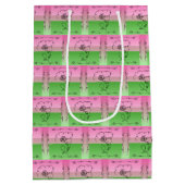 Flowing Beauty Roselle Verticale Cadeaubag Medium Cadeauzakje (Achterkant)