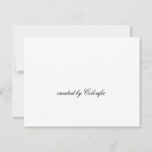 Flowing Beauty: Sage Line Art Blank Kaart (Achterkant)