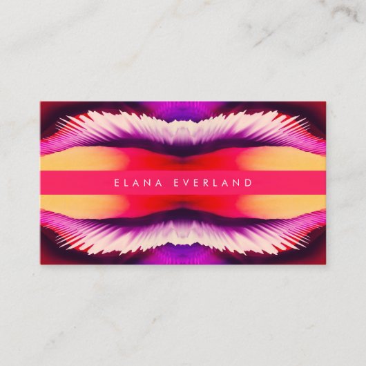 Flowing Color Ink Profile Name Contact Afsprakenkaartje (Voorkant)