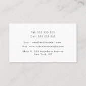 Flowing Color Unique Business Name Contact Afsprakenkaartje (Achterkant)