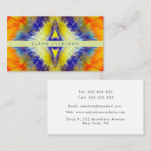 Flowing Color Unique Business Name Contact Afsprakenkaartje (Voorkant / Achterkant)