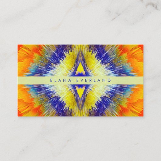 Flowing Color Unique Business Name Contact Afsprakenkaartje (Voorkant)