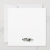 Flowing Feathers Waterverf | Bruiloft Kaart (Achterkant)