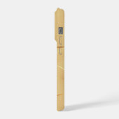 Flowing Gold Lines Luxury Abstract Background Art iPhone Hoesje (Linkerkant)