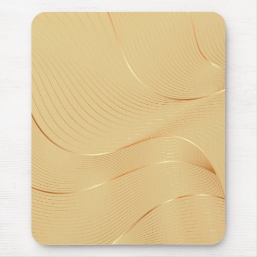 Flowing Gold Lines Luxury Abstract Background Art Muismat (Voorkant)