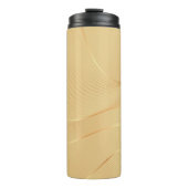 Flowing Gold Lines Luxury Abstract Background Art Thermosbeker (Voorkant)