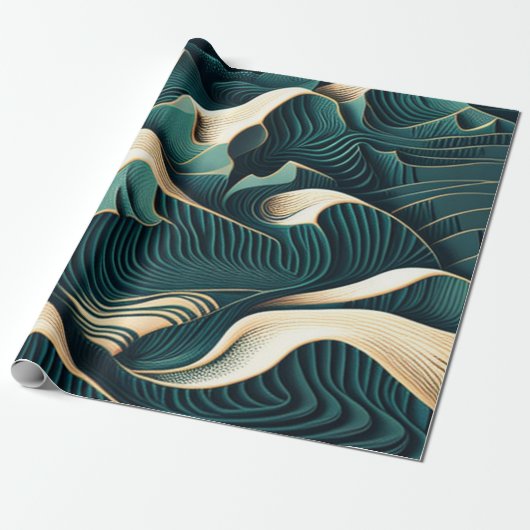 Flowing Harmony Cadeaupapier (Uitgerold)