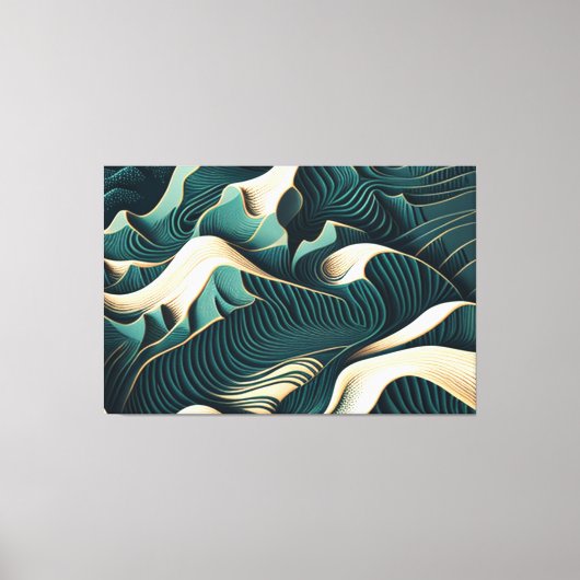 Flowing Harmony Canvas Afdruk (Voorkant)