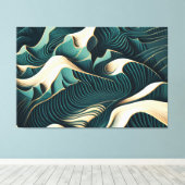 Flowing Harmony Canvas Afdruk (Insitu (Houten vloer))