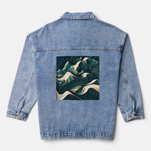 Flowing Harmony Denim Jacket (Achterkant)