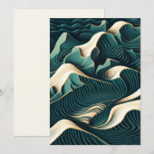 Flowing Harmony Feestdagenkaart (Voorkant / Achterkant)