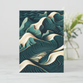 Flowing Harmony Feestdagenkaart (Staand voorkant)