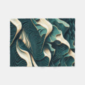 Flowing Harmony Fleece Deken (Voorkant (Horizontaal))