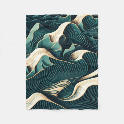 Flowing Harmony Fleece Deken (Voorkant)