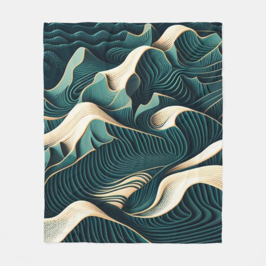 Flowing Harmony Fleece Deken (Voorkant)