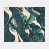 Flowing Harmony Fleece Deken (Voorkant (Horizontaal))
