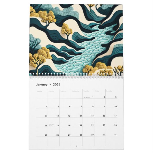 Flowing Harmony Kalender (Jan 2026)