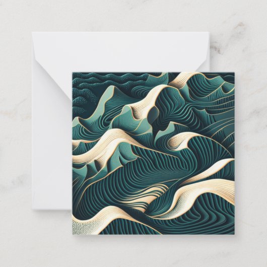 Flowing Harmony Notitiekaartje (Voorkant)