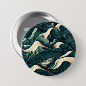 Flowing Harmony Ronde Button 7,6 Cm (Voorkant /achterkant)