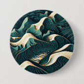 Flowing Harmony Ronde Button 7,6 Cm (Voorkant)