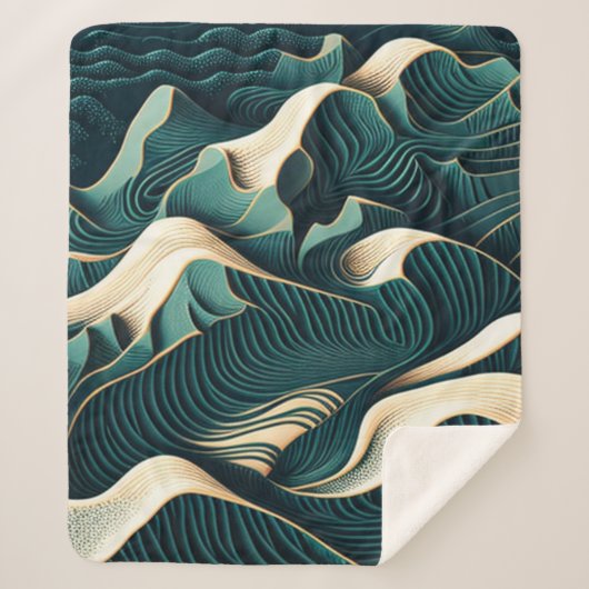 Flowing Harmony Sherpa Deken (Voorkant)