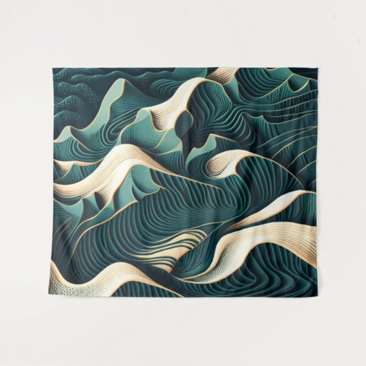 Flowing Harmony Wandkleed (Voorkant (horizontaal))