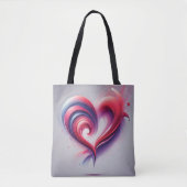 Flowing Heart Elegance Tote Bag (Voorkant)