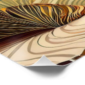 Flowing Hills - Abstracte Natuur muurkunst Perfect Poster (Hoek)