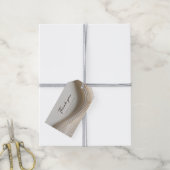 Flowing ivory bruiloft bedankt cadeaulabel (Met Touw)