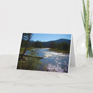 Flowing River Colorado Blank Card Kaart