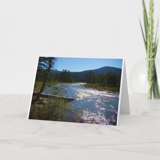 Flowing River Colorado Blank Card Kaart (Voorkant)