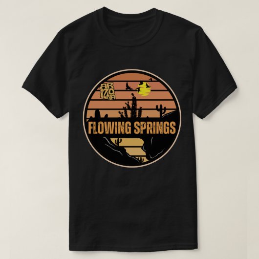 Flowing Springs, Arizona T-shirt (Design voorkant)