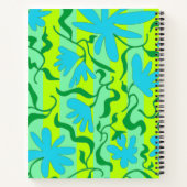 Flowing Vines Custom Text School Notebook Notitieboek (Achterkant)