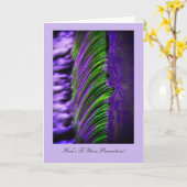 Flowing Water Abtract Gefeliciteerd met je promoti Kaart (Gele Bloem)