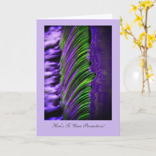 Flowing Water Abtract Gefeliciteerd met je promoti Kaart (Gele Bloem)