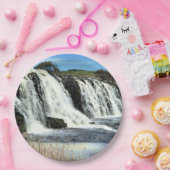 Flowing Waters of Hopkins Falls Papieren Bordje (Feest)