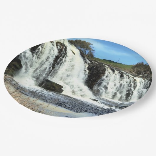 Flowing Waters of Hopkins Falls Papieren Bordje (Gekanteld)