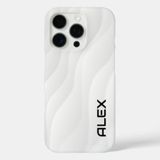 Flowing White Wave iPhone Case