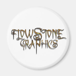 Flowstone Graphics Logo - gouden magneet