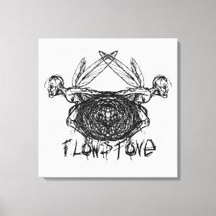 Flowstone Graphics Pixies Logo Canvas Afdruk