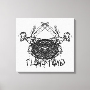 Flowstone Graphics Pixies Logo Canvas Afdruk