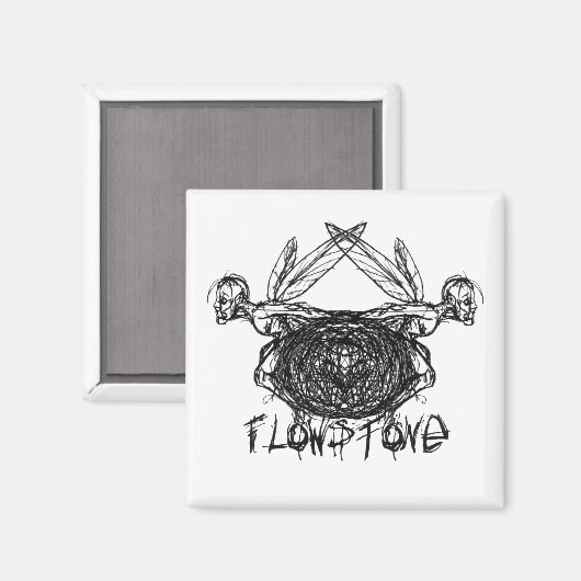 Flowstone Graphics Pixies Logo Magneet (Voorkant / Achterkant)