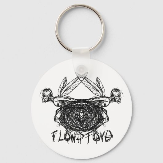 Flowstone Graphics Pixies Logo Sleutelhanger (Voorkant)