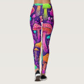 Flowy Neon Mushrooms Dance Leggings (Achterkant)