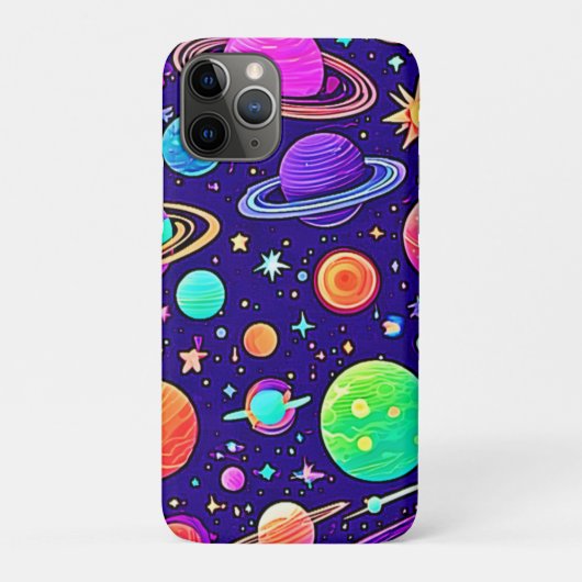 Flowy Neons: planeten en sterren Case-Mate iPhone Case (Achterkant)